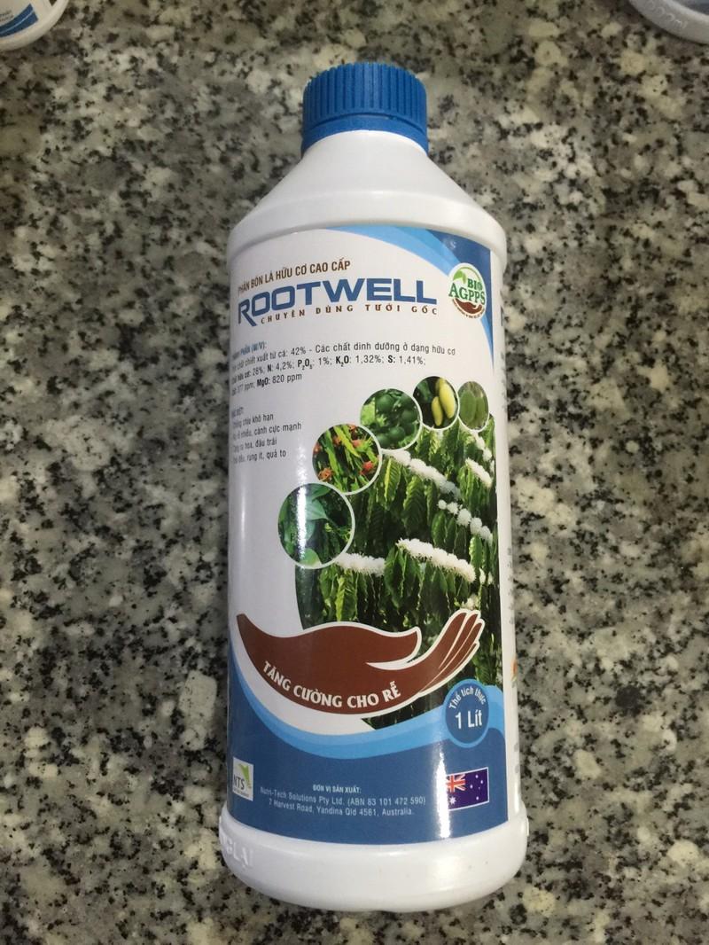Phân bón Rootwell có hàm lượng dinh dưỡng hữu cơ cao